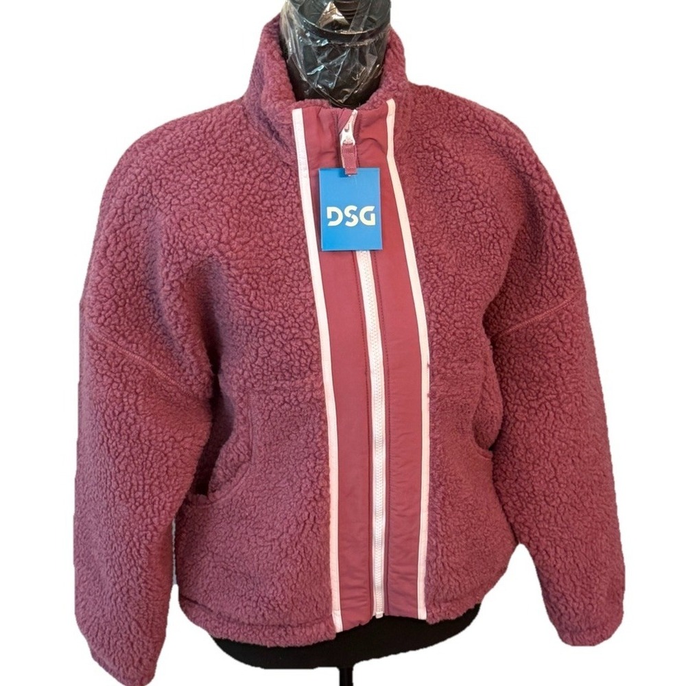 DSG‎ Girls Fleece Full Zip (Rose Coffee) Youth/XL (16) NWT $55 MSRP